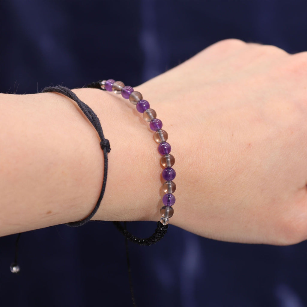 Zodiac Crystal Candle & Gemstone Bracelet — Capricorn