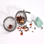 Celestial Gemstone Tea Strainer — Amethyst Cluster
