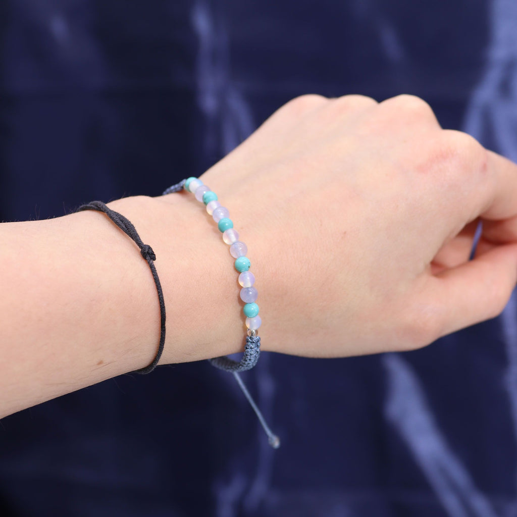 Zodiac Crystal Candle & Gemstone Bracelet — Pisces