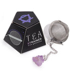 Celestial Gemstone Tea Strainer — Amethyst Cluster