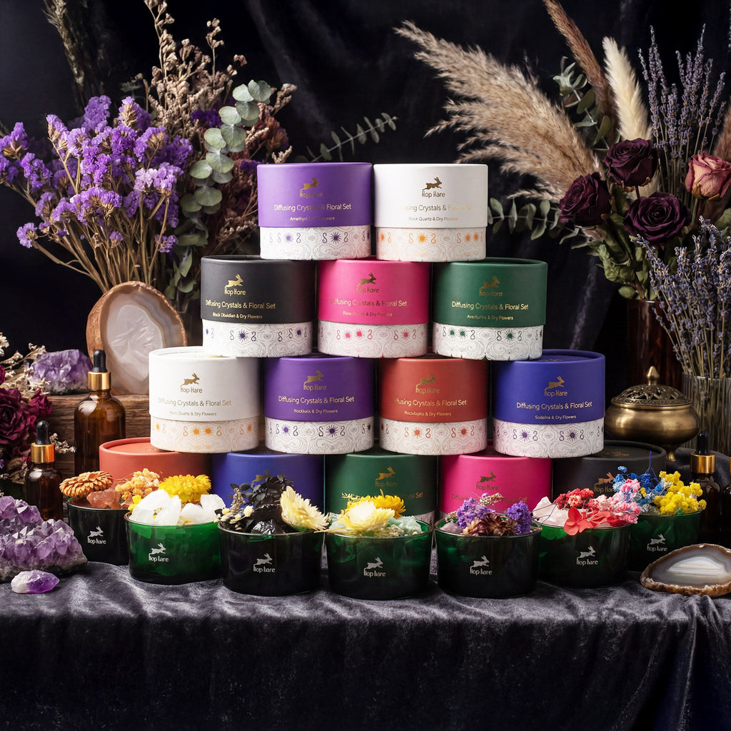 Lunar Bloom — Diffusing Crystal & Floral Set