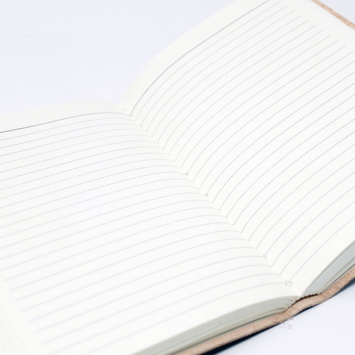 Moonstone Leather Journal with Wrap Belts — 6×4 in