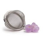 Celestial Gemstone Tea Strainer — Amethyst Cluster