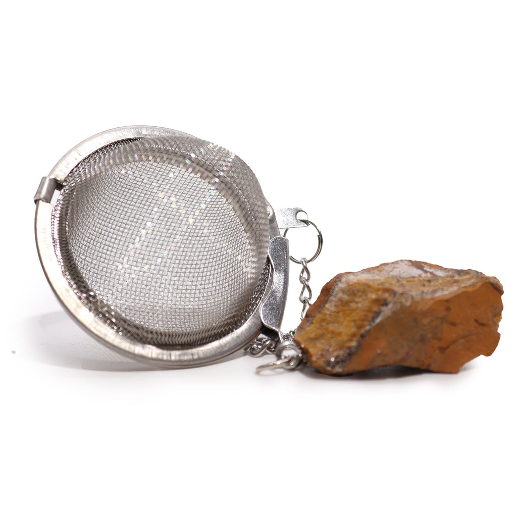 Celestial Gemstone Tea Strainer — Gold Tigers Eye