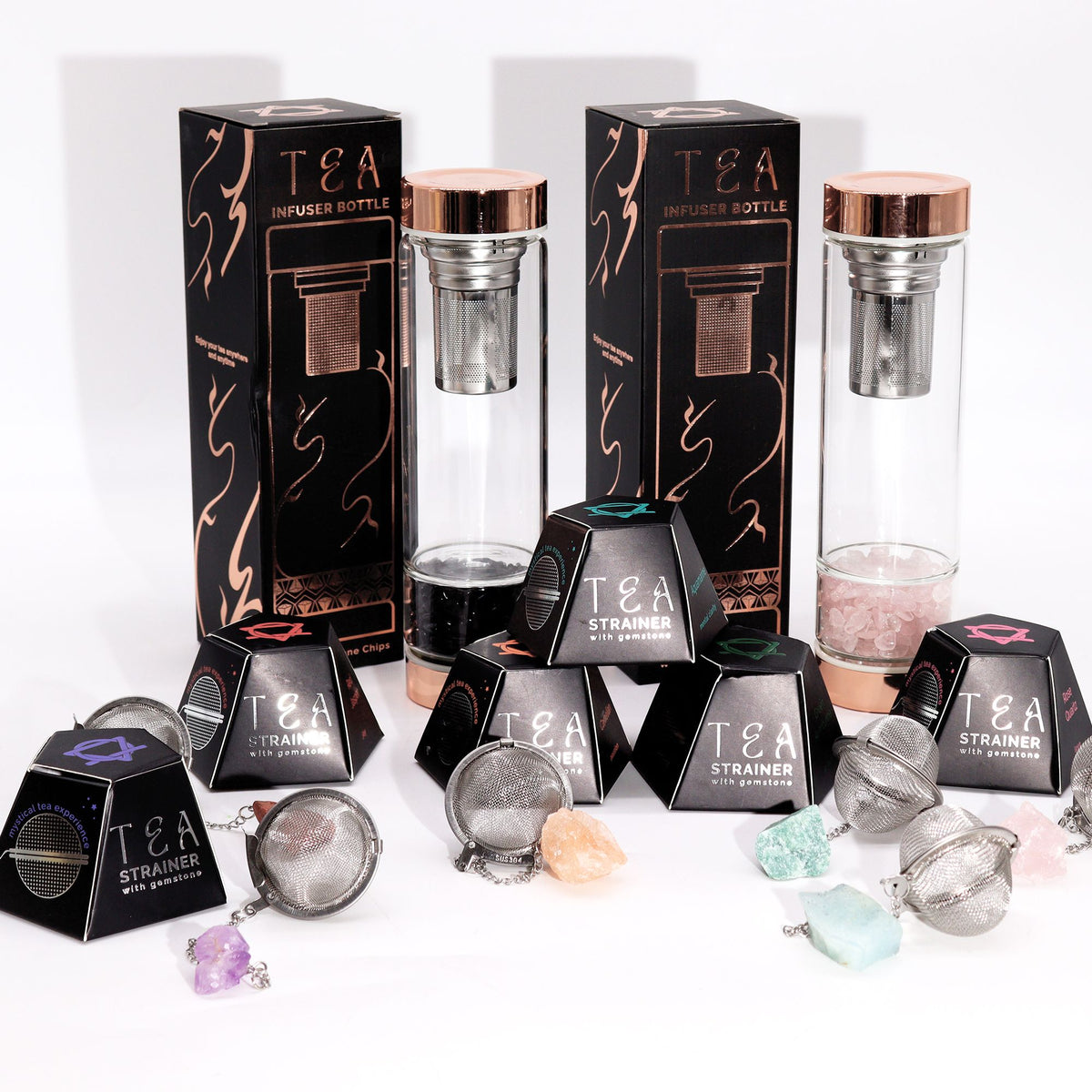 Celestial Gemstone Tea Strainer — Rock Quartz
