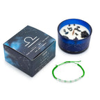 Zodiac Crystal Candle & Gemstone Bracelet — Libra