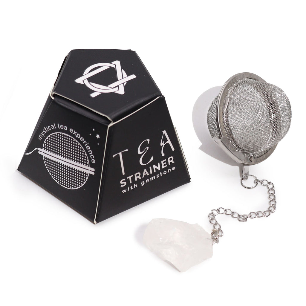Celestial Gemstone Tea Strainer — Rock Quartz