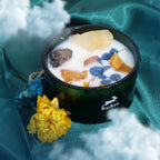 Solar Bloom — Crystal Flower Candle