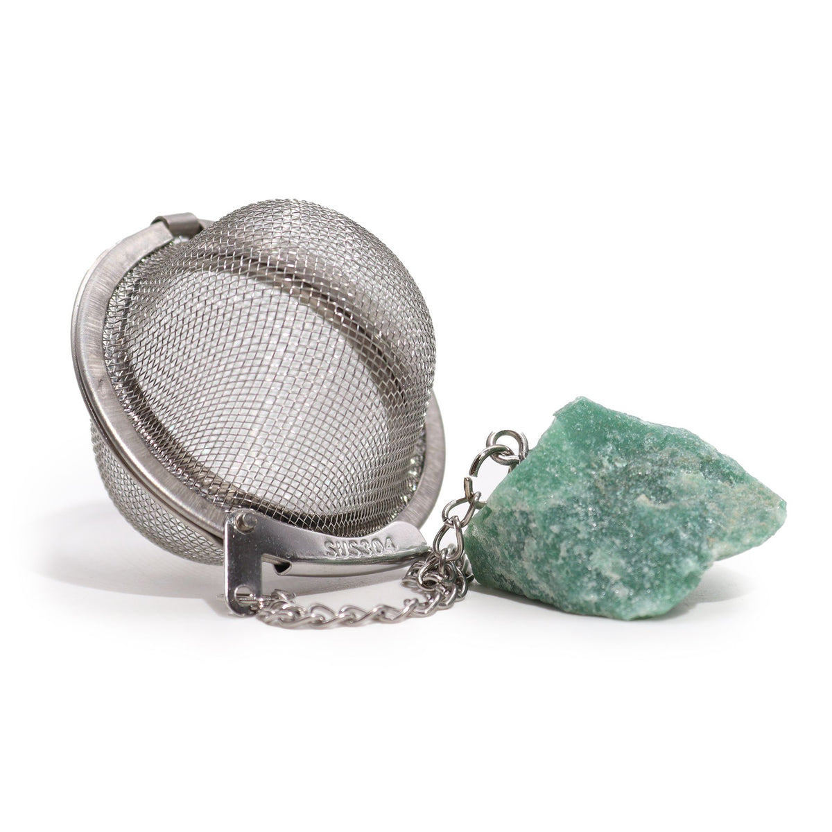 Celestial Gemstone Tea Strainer — Green Aventurine