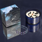 Zodiac Crystal Candle & Gemstone Bracelet — Sagittarius