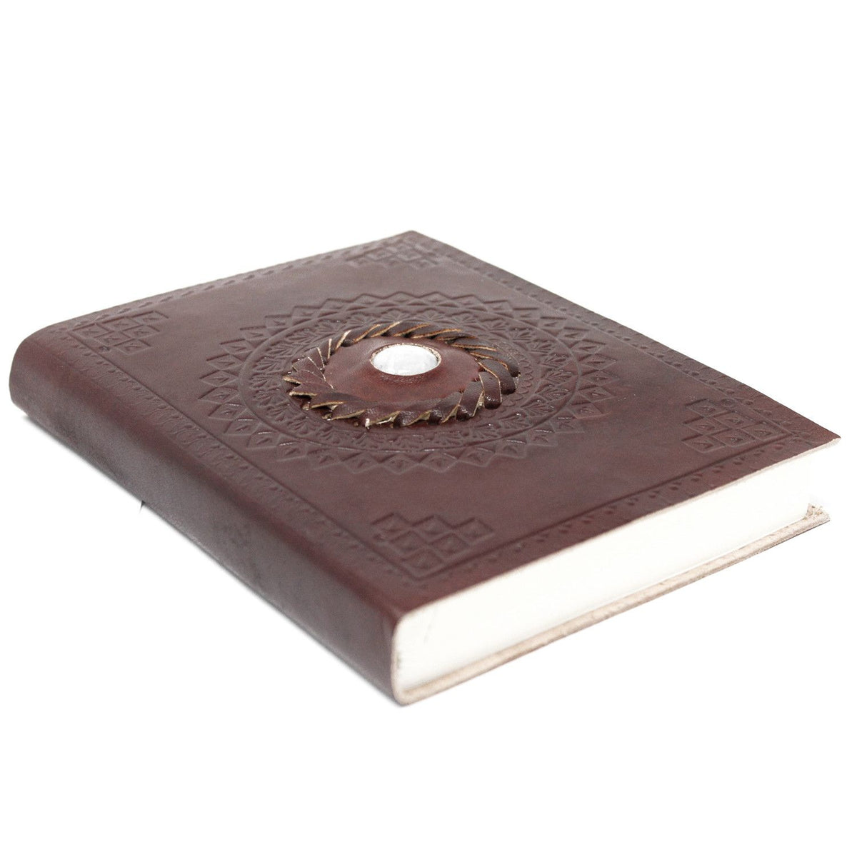 Moonstone Leather Journal — 7×5 in