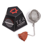 Celestial Gemstone Tea Strainer — Red Jasper