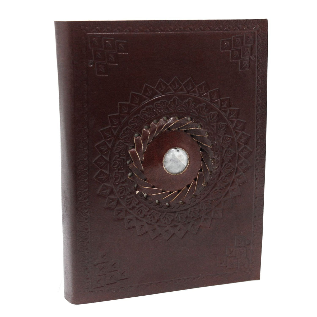 Moonstone Leather Journal — 7×5 in
