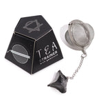 Celestial Gemstone Tea Strainer — Black Obsidian