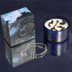 Zodiac Crystal Candle & Gemstone Bracelet — Taurus