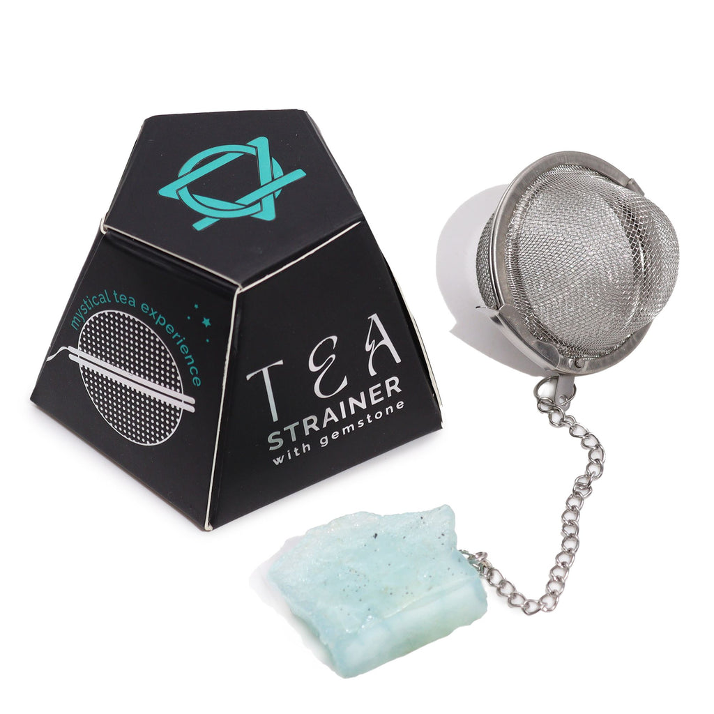 Celestial Gemstone Tea Strainer — Aquamarine