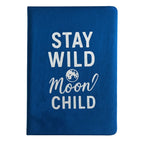Moon Child Velvet Notebook — Midnight Blue