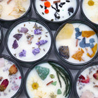 Lunar Bloom — Crystal Flower Candle
