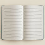 Moon Child Velvet Notebook — Midnight Blue