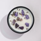 Lunar Bloom — Crystal Flower Candle