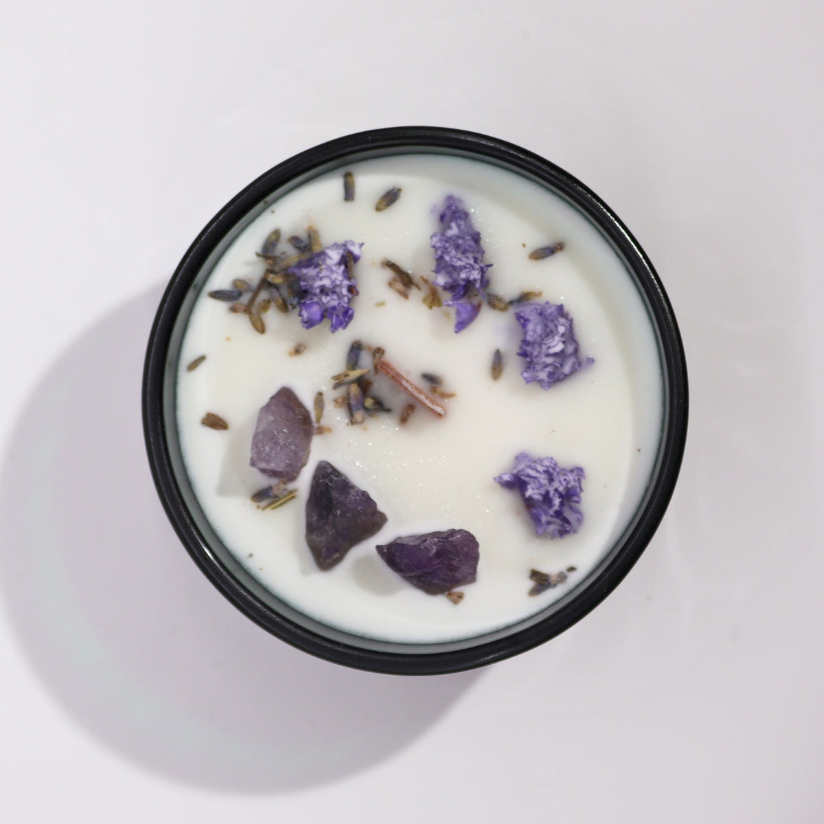 Lunar Bloom — Crystal Flower Candle
