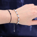 Zodiac Crystal Candle & Gemstone Bracelet — Cancer