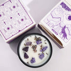 Lunar Bloom — Crystal Flower Candle
